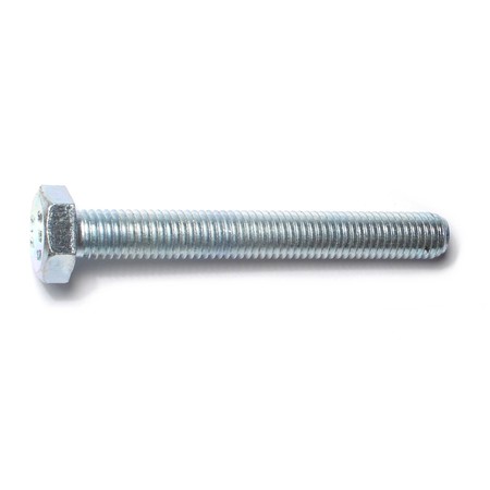 MIDWEST FASTENER Class 8.8, M10-1.50 Hex Head Cap Screw, Zinc Plated Steel, 80 mm L, 5 PK 78365